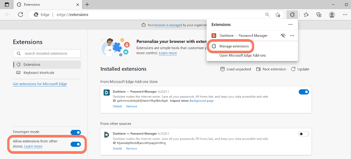 download dashlane extension