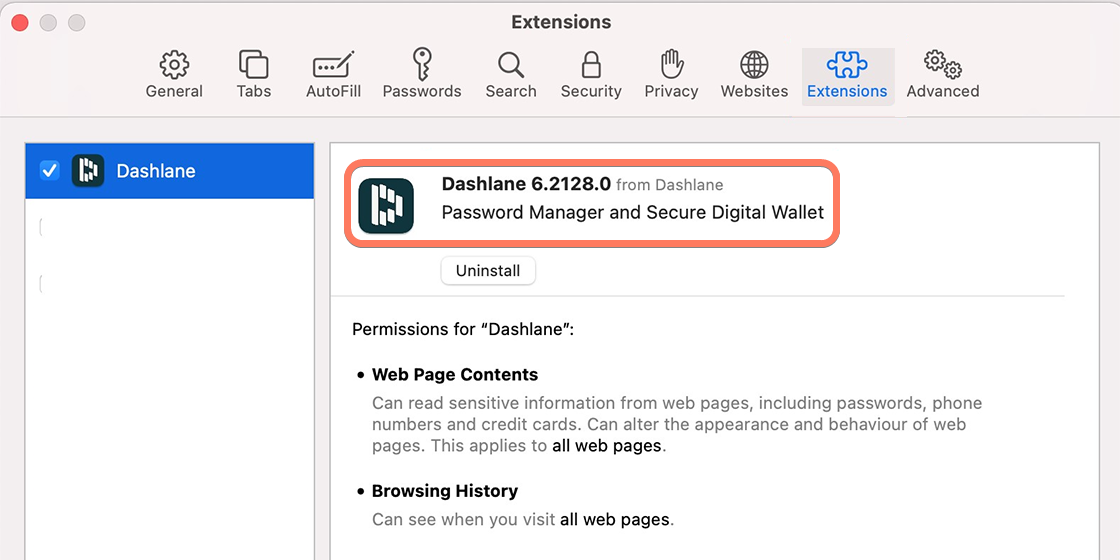 Find out what version of Dashlane you're using – Dashlane