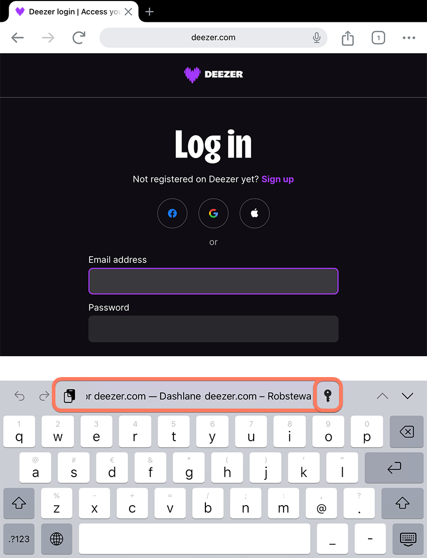 Use Dashlane on your iPad with Chrome Dashlane