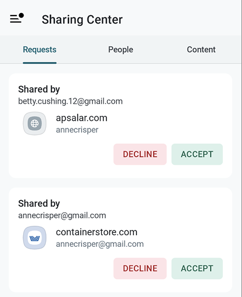 How do I find and use a login shared with me? – Dashlane