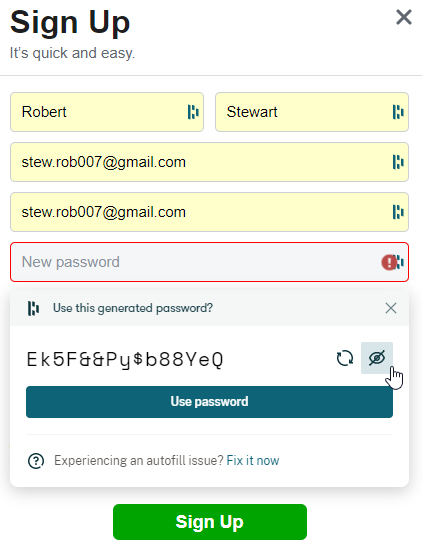 password generator dashlane web app
