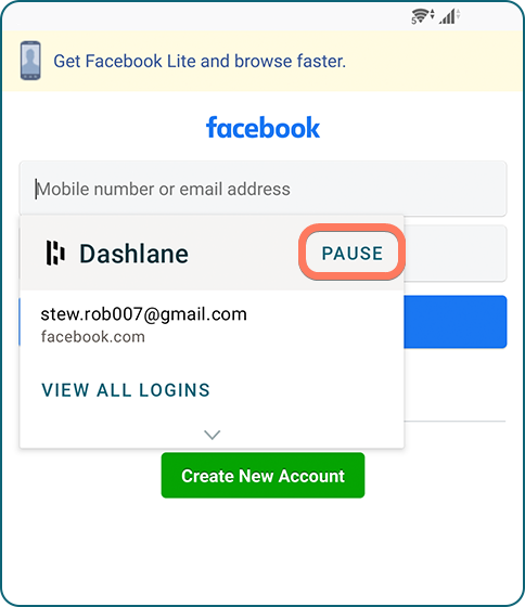 Autofill Your Data On Android Dashlane 1289